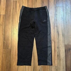 Y2K adidas baggy black sweatpants size medium
